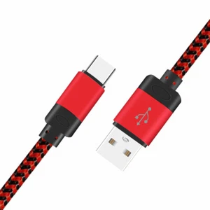 3 PACK 10ft Type C to USB-A Nylon Braided Fast Charger Cable Quick Charging Cord - Picture 1 of 13