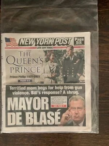 New York Post Samstag 10. April2021 The Queen's Prince: Prince Philip 1921-2021 - Bild 1 von 2