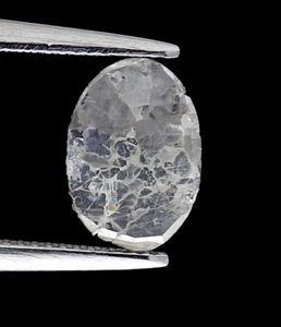 Natural Loose Diamond 0.22tcw Gray Color Oval Shape Flat Cut For Jewelry Gift - Picture 1 of 12