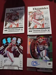 NFL CHEYENNE O'GRADY SILVER PRIZM AUTO RC DRAFT PICKS - Picture 1 of 4