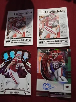 NFL CHEYENNE O'GRADY SILVER PRIZM AUTO RC DRAFT PICKS - Image 1 of 4