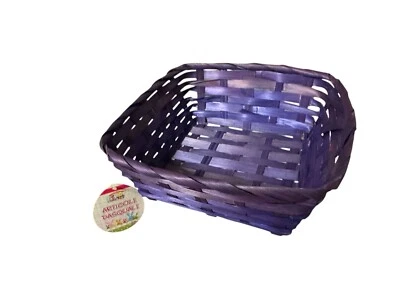 Cestino Quadrato Inrecciato Colori Assortiti - Immagine 1 di 4