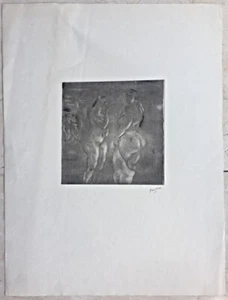'Comparación' Grabado Original Jules Pascin 'Firmado a Mano con Sello de Taller - Imagen 1 de 3