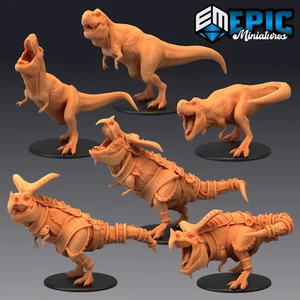 T-REX - Dungeons and Dragons Miniatures, Fantasy D&D Dinosaur, Epic Miniatures - Picture 1 of 16