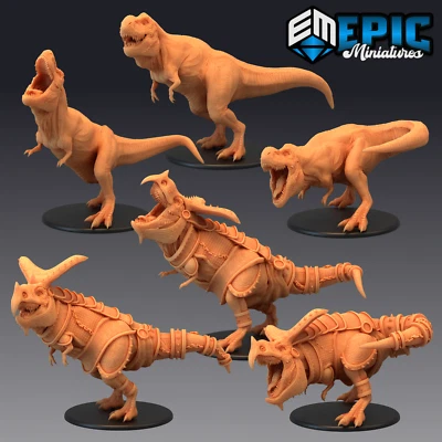 T-REX - Dungeons and Dragons Miniatures, Fantasy D&D Dinosaur, Epic Miniatures
