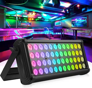 48LED RGB Wall Washer Party Light DMX Sound Activated Disco Lights Bar KTV Club - Picture 1 of 6