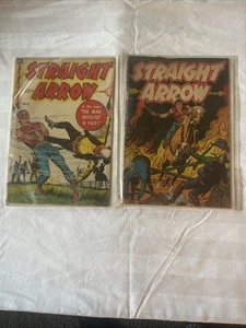 Straight Arrow Golden Age 1953 #32 And 1954 #36 ME Western Comic Books - Picture 1 of 14