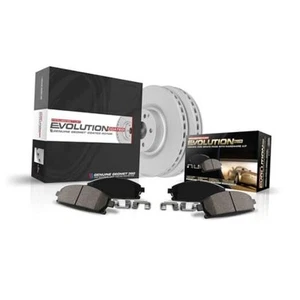  CRK195 Coated Brake Rotor & Ceramic Brake Pads- Stock Replacement Fully Coated - Picture 1 of 8