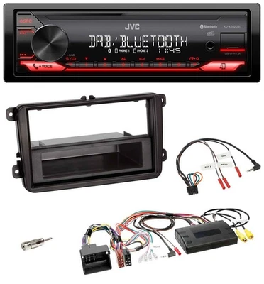 JVC Bluetooth USB DAB Lenkrad Autoradio für VW T5 Golf Tiguan Touran 2009-2015 - Bild 1 von 4