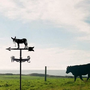 Donkey Weathervane Accessories Animal Metal Weather Vane - Picture 1 of 6