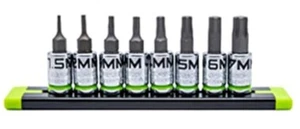 Juego de controladores hexagonales Gripedge GE8ASMHSRPT 8 piezas 1/4" Dr métrico RPT GRIP EDGE GE8ASMHSRPT - Imagen 1 de 1