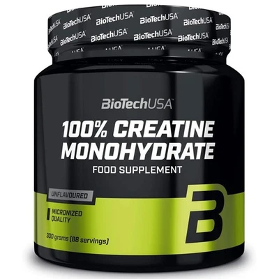 BIOTECH 100 % CREATINE MONOHYDRATE 300 g - Micronisée haute performance pour l'endurance
