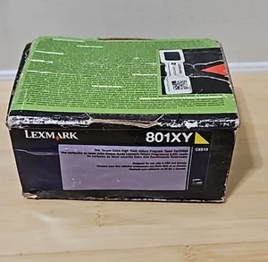 Neu Original Lexmark 801HY Gelb Tonerkassette Box CX410 CX510 - Bild 1 von 3