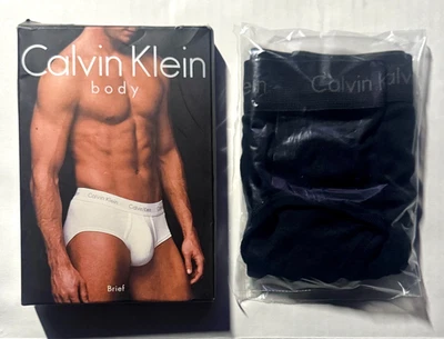 RARE VINTAGE Calvin Klein Men's Body Hip Brief Black Size Small U1008 - Image 1 of 3