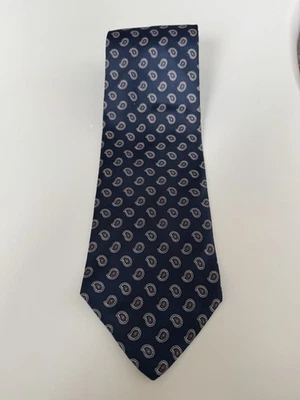 Gravata masculina vintage Avanti California multicolorida azul 100% seda ITÁLIA - Imagem 1 de 3