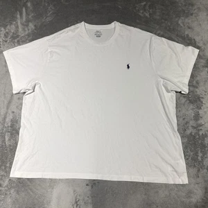 Polo Ralph Lauren t shirt uomo taglia 3XB bianca girocollo manica corta pony - Foto 1 di 8