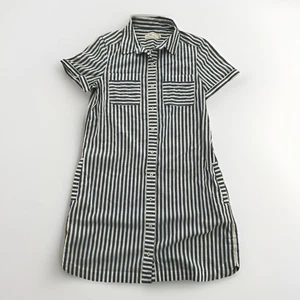 Vineyard Vines Striped Dress Pockets Navy Cotton Blend Nautical Preppy Sz 4 - Picture 1 of 8