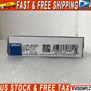One New Omron NX-AD4203 Analog Input Unit NXAD4203 In Box US Free TAX - Picture 1 of 2