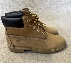 Timberland Tim’s Boots Waterproof Leather Classic Shoes Brown Boy’s Size 6.5Y - Picture 1 of 10