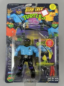 🐢 1994 TMNT Teenage Mutant Ninja Turtles Star Trek Primo Ufficiale Donatello NOC - Foto 1 di 7