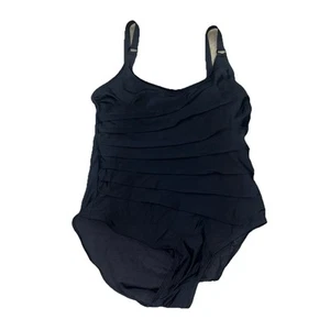 NEW Women's Black DKNY One Piece Swimsuit Size XXL - Picture 1 of 2