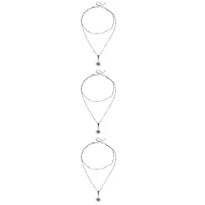 3 PCS Sonnenblumen Schmuck Halskette Retro -Halskette Kragenschmuck - Picture 1 of 12