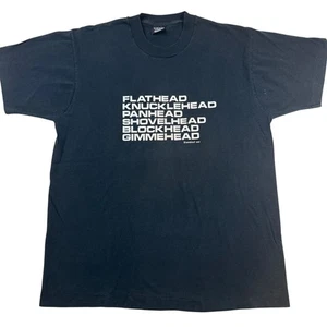 Harley-Davidson T-Shirt - XL Schwarz 1988 Motor Grafik 50/50 USA Händler Longmont - Bild 1 von 7