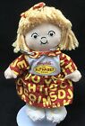 Campbells Soup Alphabet Doll Girl Soft Beanie Red Yellow 2001 Plush 8" Toy Lovey