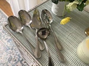 Pottery Barn Caterers 6 Piece Serving Set Stainless Steel Polished Used - Picture 1 of 6