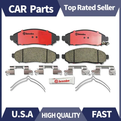 Pastillas de freno delanteras de cerámica Brembo de alta calidad para Nissan Frontier 2005-2019 Foto 1 de 3