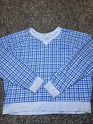 Champion XL Sudadera Azul Blanco Mezcla Algodón Mujer Pullover Foto 1 de 4