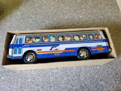 复古 20 世纪 60 年代 Ichiko Tin Litho 摩擦动力巴士带盒 — 第 1/4 张图片