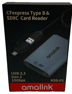 CFexpress Type B/SD USB 3.2 Gen 2 Card Reader - Dual Slot Adapter with USB-C - Picture 1 of 7