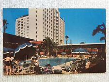 Hollywood Roosevelt Hotel & Promenade c1950 Swimming Pool  FilmLand Postcard D6S