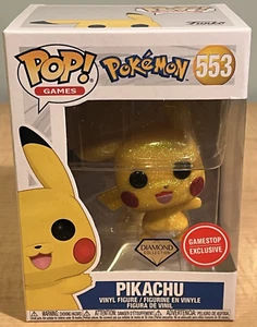 2021 Funko Pop! Games Pokemon Diamond Collection Gamestop Exclusive Pikachu #553 - Picture 1 of 6