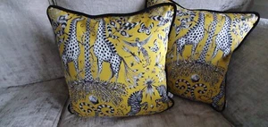 Emma Shipley "KRUGER" Design - HANDMADE CUSHION COVER Velvet Back and Piped - Picture 1 of 5