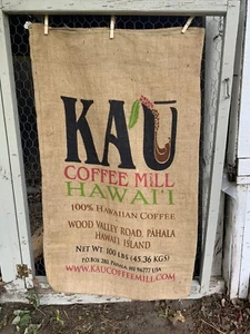 Kau Coffee Mill Burlap Hawaiian Bag - Picture 1 of 1