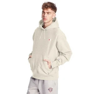 Champion Men's Oatmeal Heather LIFE Reverse Weave Hoodie - Sz S - NWT - Picture 1 of 8