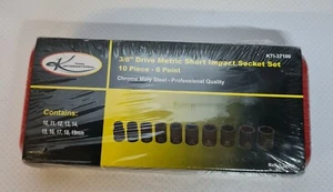 3/8" Drive Impact Socket Set Metric, Short, 6 Point 10 Pcs. KTI37100 - Picture 1 of 2