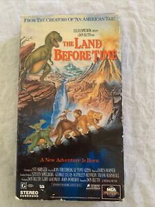 The Land Before Time VHS Tape Kids Movie Film Dinosaurs