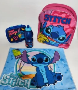 ZAINO ASILO LILO E STITCH SET 4 PEZZI SCUOLA TEMPO LIBERO - Foto 1 di 1