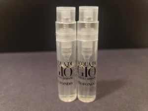 2x ACQUA DI GIO Giorgio Armani EDP PARFUM PROFONDO Sample Spray .04oz 1.2ml NEW - Picture 1 of 1