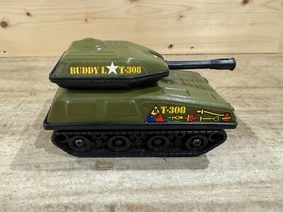 VINTAGE 1980 BUDDY L T-308 ARMY MILITARY TANK Toy (RARE) Great Condition! - Image 1 of 4