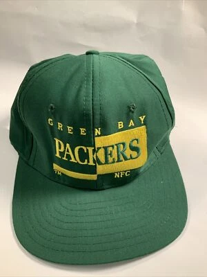 Sombrero Snapback Vintage Green Bay Packers Años 90 NFL Brett Favre Era AJD Foto 1 de 4