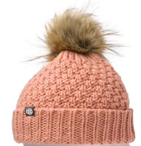 Gorro tejido con cable Majesty 686 para mujer (rosa coral) M0WBNE33-CORL Foto 1 de 1