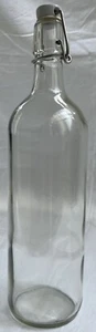 Glasflasche mit Bügelverschluß 1 l | glas bottle with swing stopper 1L - Bild 1 von 8