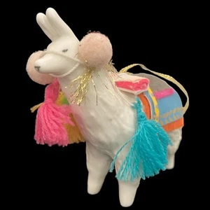 Anthropologie Llama Adorned Animal Ornament Christmas Tree Decoration - Picture 1 of 10