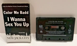 Vintage Color Me Badd - I Wanna Sex You Up - Cassette Single Tape - Picture 1 of 4