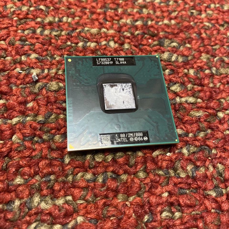 Intel Core 2 Duo T7100 1.80 GHz Dual-Core Processor SLA4A Socket M P  Mobile CPU - Image 1 of 1