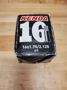 GENUINE Kenda BICYCLE TUBE IN 16 X 1.75/1.95/2.125 33MM STANDARD SCHRADER/VALVE. - Picture 1 of 1